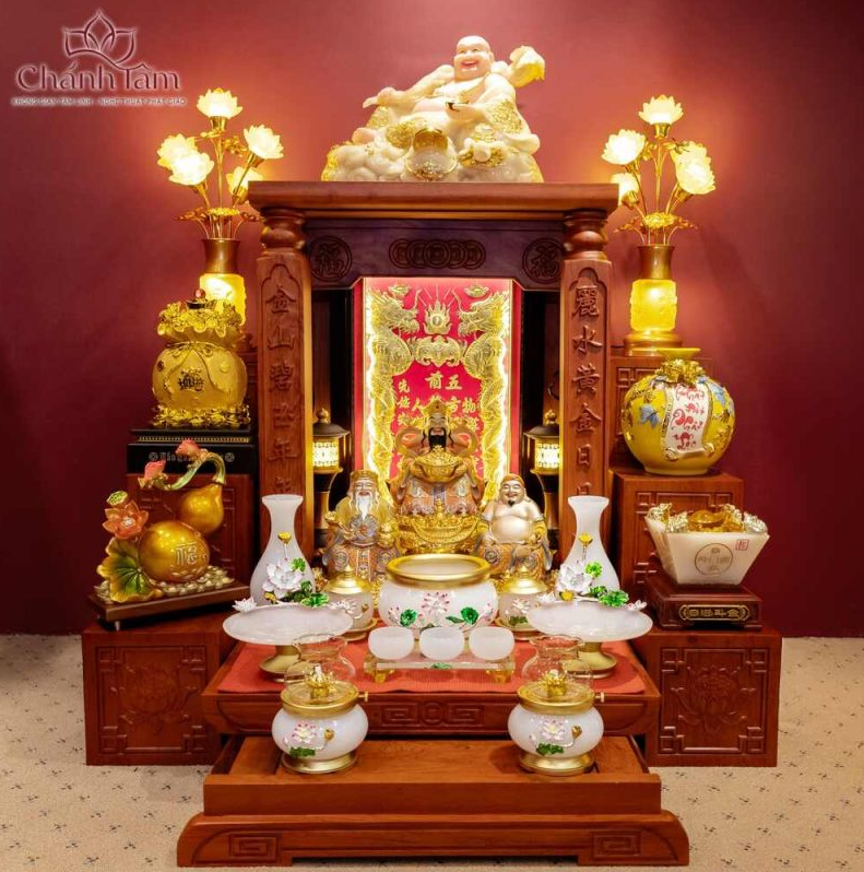 Bàn Thờ Thần Tài Hiện Đại Đục Gấm Hàng Đẹp Giá Rẻ ở Hà Nội